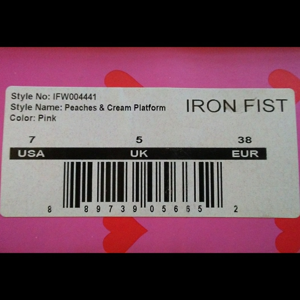🍰💖Iron Fist Peaches & Cream Platform - Picture 8 of 8